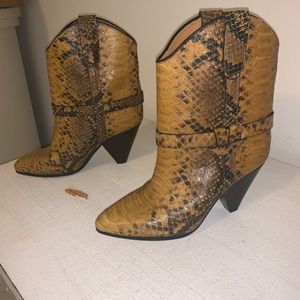 Isabel Marant Yellow Deane Boots sz 38
